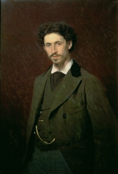 Portrait of Ilya Efimovich Repin by Ivan Nikolaevich Kramskoy